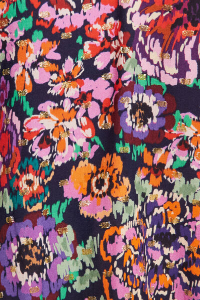 Blouse manches 3/4 multicolore femme