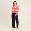 T-shirt manches courtes rouge femme
