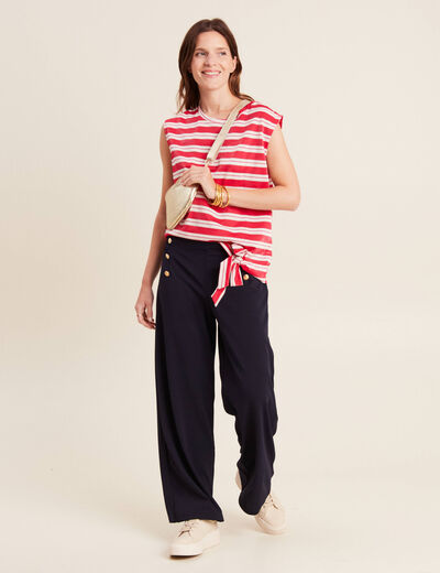 T-shirt manches courtes rouge femme