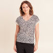 T-shirt manches courtes sable femme