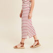 Jupe droite longue beige femme