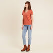 T-shirt manches courtes vieux rose femme