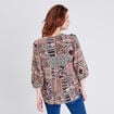 Blouse manches 3/4 creme femme
