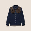 Chemise en jean manches longues denim brut femme