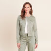 Veste cintr&eacute;e r&eacute;versible manches longues gris femme