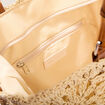 Sac tressé anses bambou ivoire femme