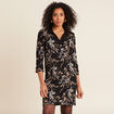 Robe droite réversible noir femme