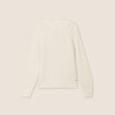 Pull manches longues ecru femme