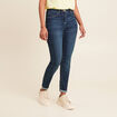 Jean coupe ajust&eacute;e 7/8&egrave;me denim brut femme
