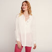 Chemise manches longues ecru femme