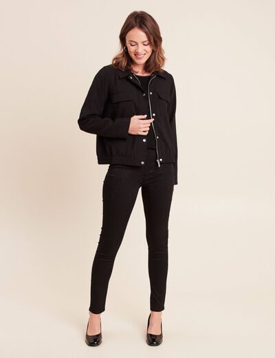 Pantalon magique Le L&eacute;ger coupe ajust&eacute;e noir femme