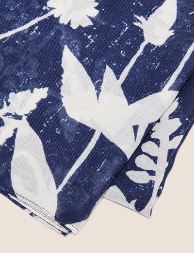 Foulard bleu foncé femme