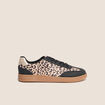 Baskets semelle contrastante beige femme