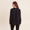 Chemise manches longues noir femme