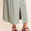 Jupe doubl&eacute;e vert clair femme