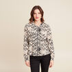 Gilet manches longues beige femme