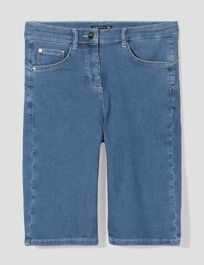 Bermuda magique le Léger denim bleach femme