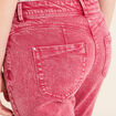 Jean coupe droite taille bascul&eacute;e rose fushia femme