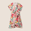 Robe portefeuille rose femme