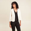 Veste cintr&eacute;e ecru femme