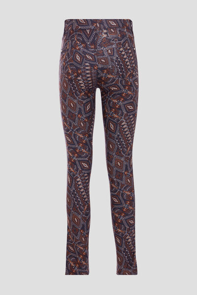 Pantalon ajusté blanc femme