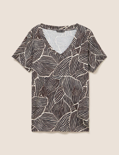 T-shirt manches courtes noir femme
