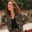Veste droite r&eacute;versible noir femme