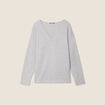 T-shirt manches longues gris clair femme