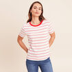 T-shirt manches courtes rose femme