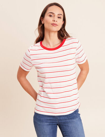 T-shirt manches courtes rose femme