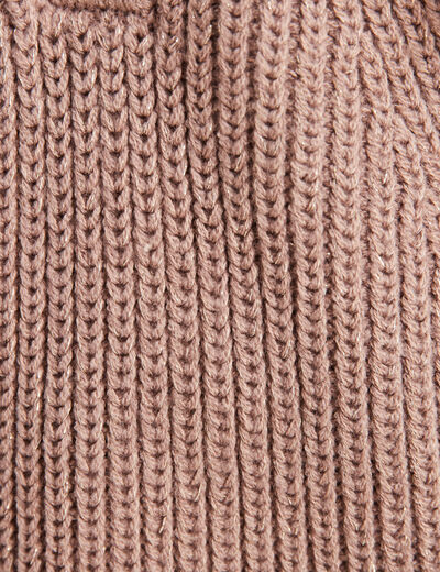 Pull manches longues taupe femme