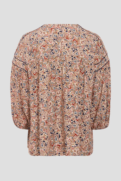 Blouse manches 3/4 creme femme