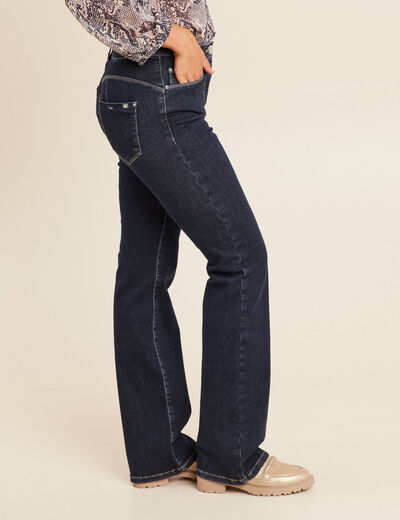 Jean magique L'Unique coupe bootcut denim brut femme