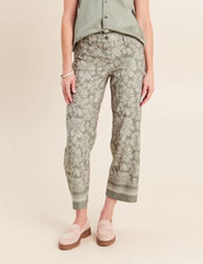 Pantalon r&eacute;versible gris femme