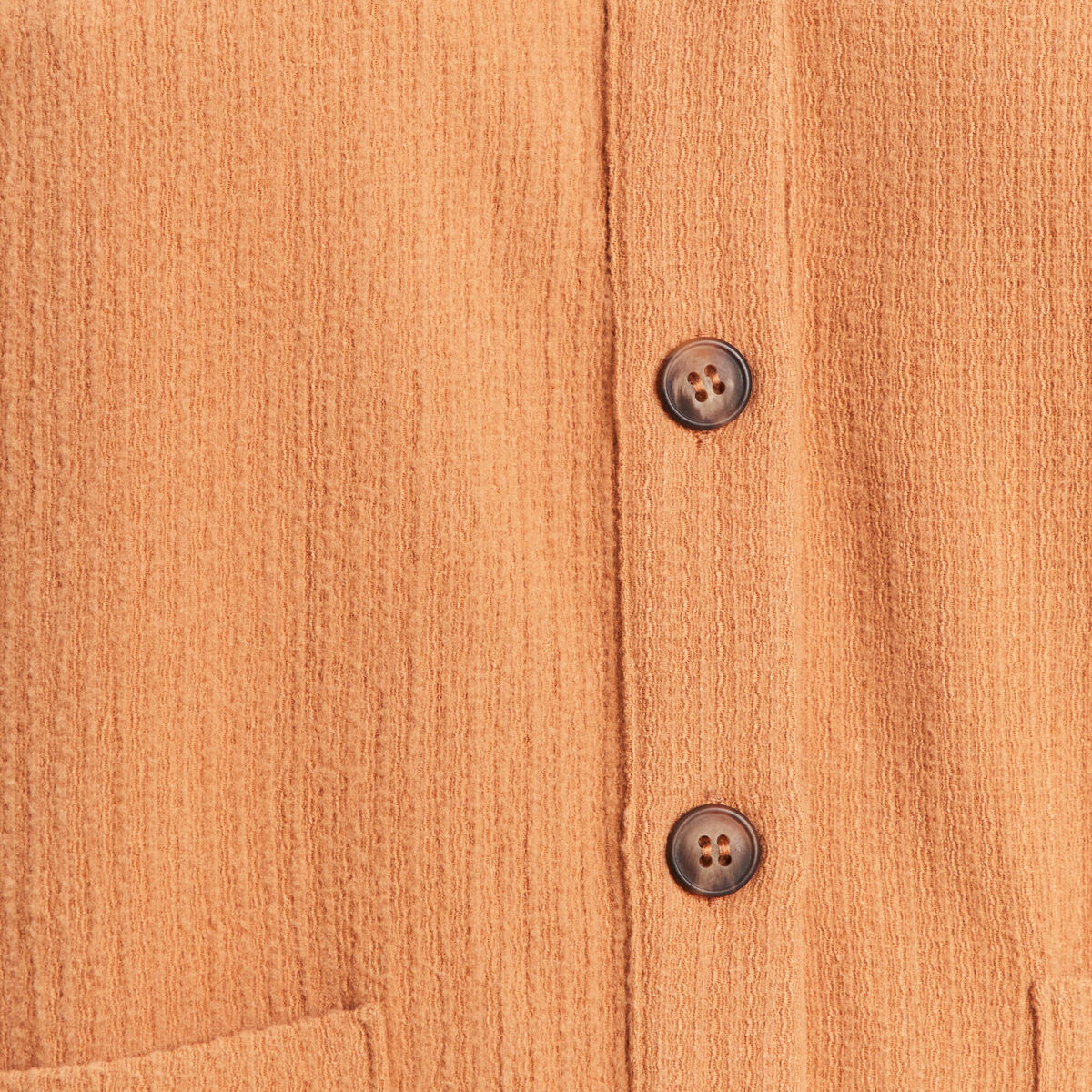 Surchemise manches longues camel femme