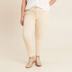 Pantalon léger taille standard 7/8ème ivoire femme