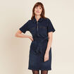 Robe ajustée en jean denim brut femme