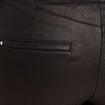 Pantalon bootcut enduit taille haute noir femme