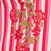 Blouse ample col v manches longues rose femme