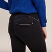 Pantalon ajusté taille haute noir femme