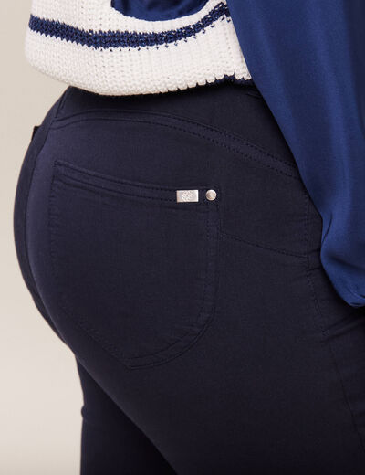 Pantalon magique Le L&eacute;ger coupe ajust&eacute;e bleu marine femme