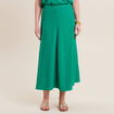 Jupe longue évasée vert émeraude femme
