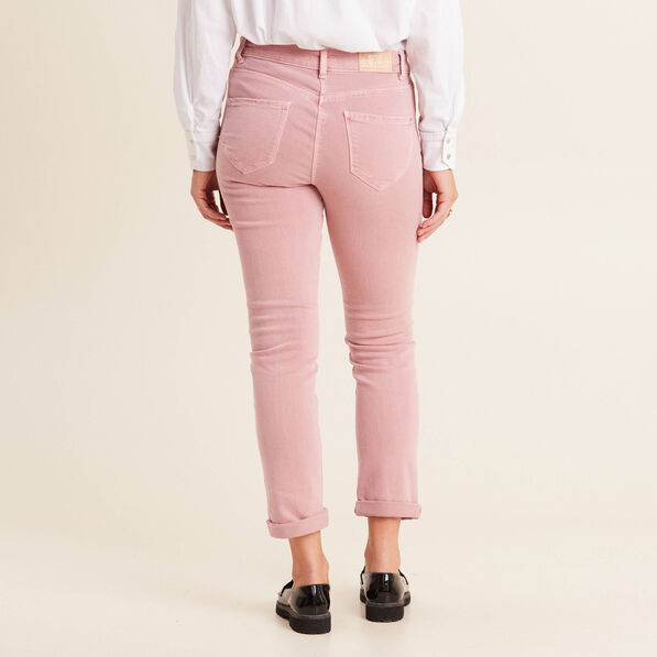jean ajuste 78eme 5 poches mauve femme Jean ajusté 7/8ème 5 poches mauve femme