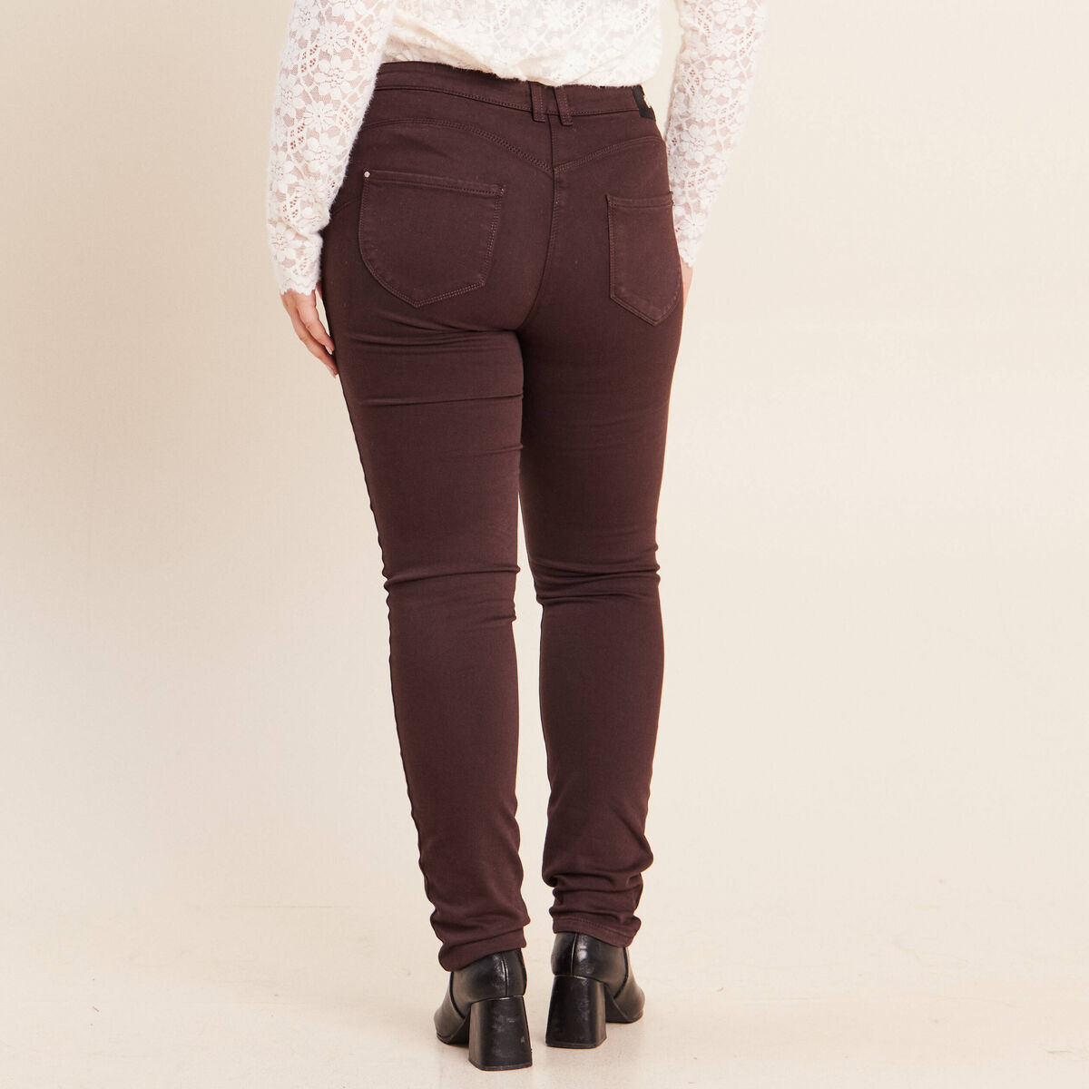 Pantalon magique Le Chaud marron fonc&eacute; femme