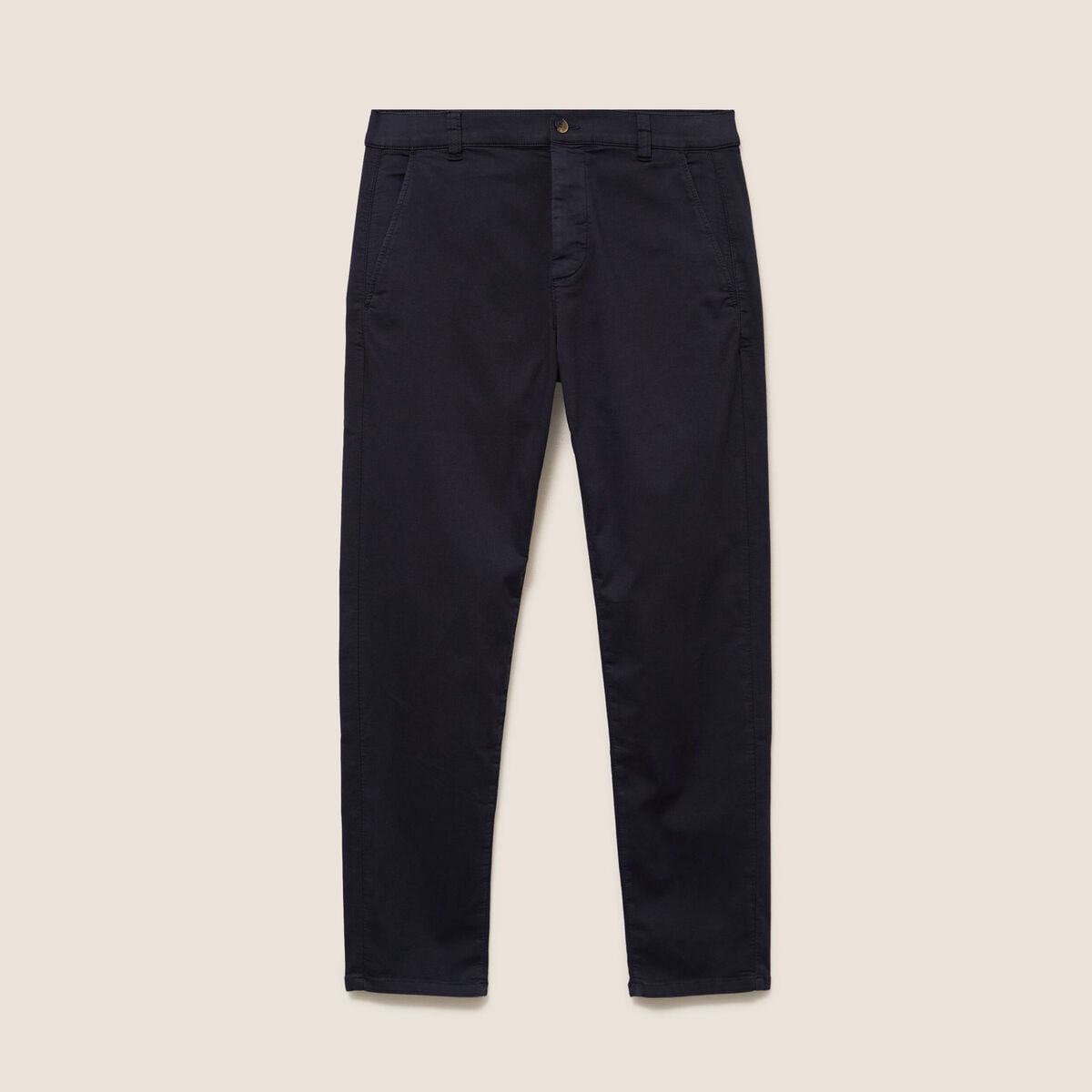 Pantalon Magique Monsieur le Leger chino bleu fonc&eacute; femme