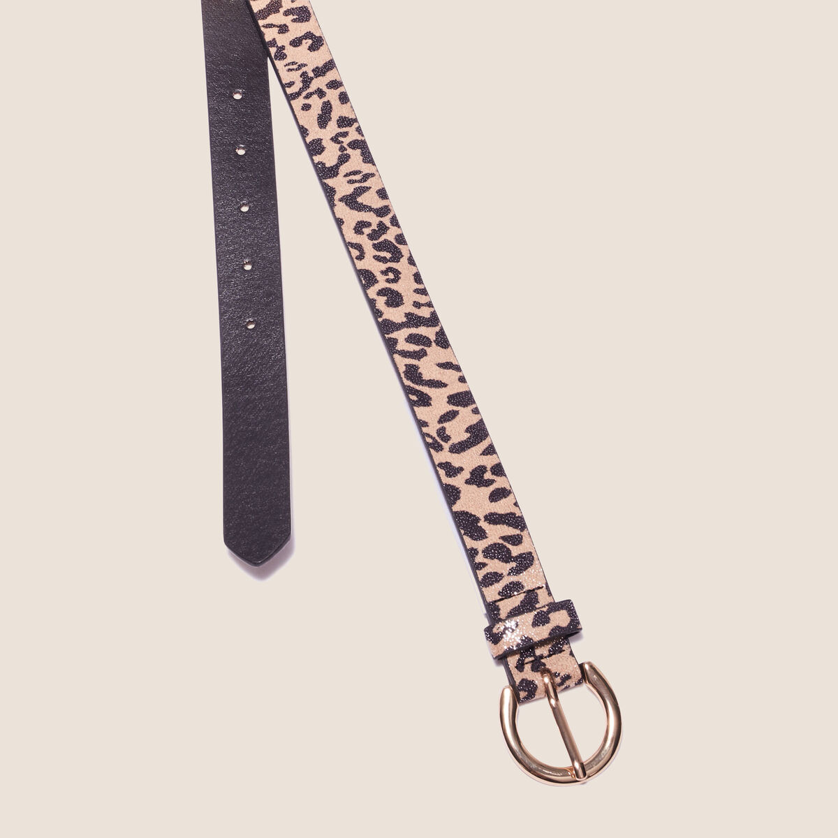 Ceinture irisée beige femme