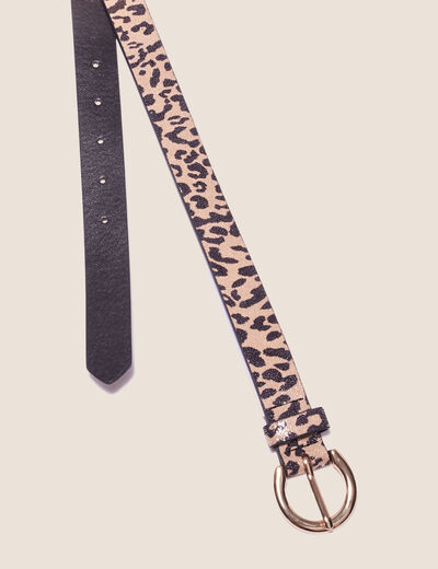 Ceinture irisée beige femme