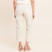 Jean r&eacute;versible droit 7/8&egrave;me beige femme