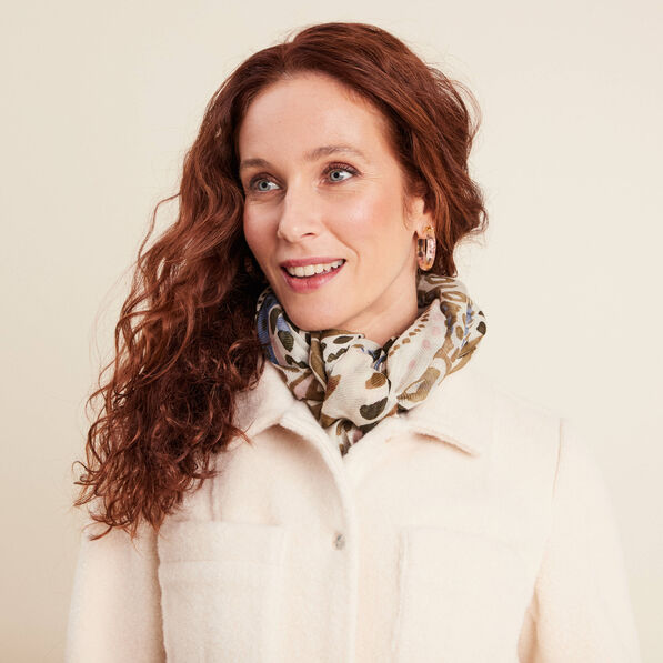 Foulard vert olive femme