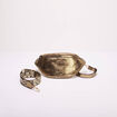 Sac banane 2 bandoulières couleur cuivre femme